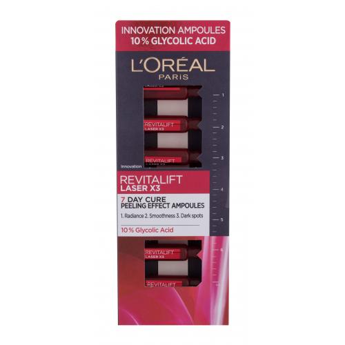 L'Oréal Paris Revitalift Laser X3 7 Day Cure 7 ml pleťové sérum W na veľmi suchú pleť; na pigmentové škvrny; proti vráskam; spevnenie a lifting pleti