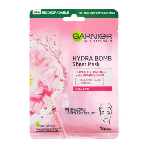 Garnier Skin Naturals Hydra Bomb plátenná maska s rozjasňujúcim účinkom 28 g