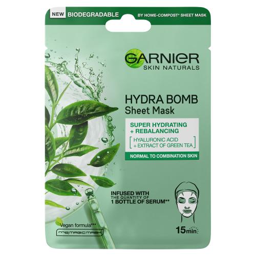 Garnier Skin Naturals Moisture + Freshness 1 ks pleťová maska pre ženy na normálnu pleť; na rozjasnenie pleti; na dehydratovanu pleť