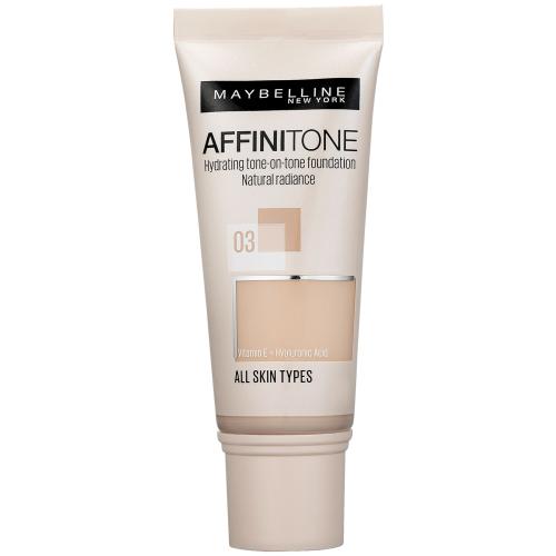 Maybelline Affinitone 03-Light Sand Beige Hydratačný makeup 30 ml