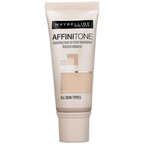 MAYBELLINE NEW YORK Affinitone hydratačný make-up odtieň 03 Light Sand Beige 30 ml
