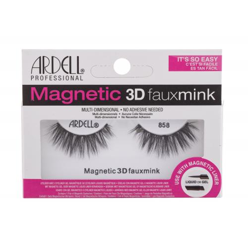 Ardell Magnetic 3D Faux Mink 858 1 ks umelé mihalnice pre ženy Black