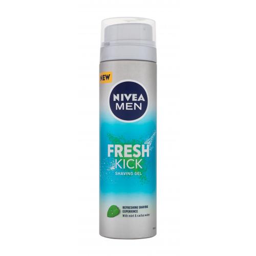 Nivea Men Fresh Kick Shaving Gel 200 ml gél na hladké oholenie pre mužov