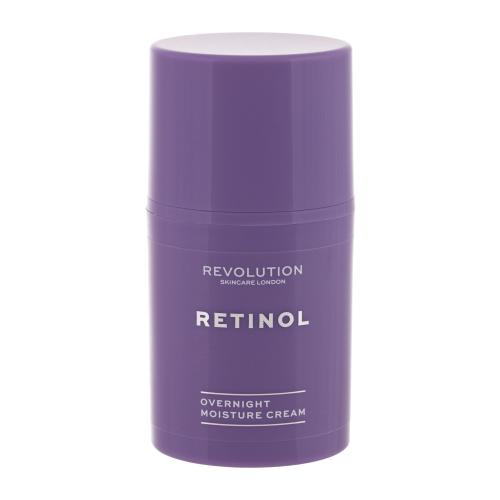 Revolution Skincare Retinol Overnight 50 ml nočný pleťový krém W na veľmi suchú pleť; proti vráskam; na rozjasnenie pleti; spevnenie a lifting pleti