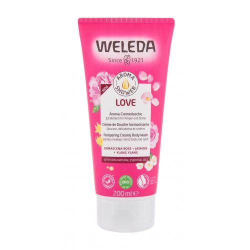 Weleda Love podmanivý sprchový gél Rose, Jasmine and Ylang-Ylang 200 ml