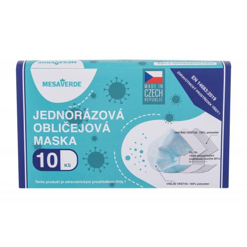 Mesaverde Protective 10 ks rúško a respirátor unisex poškodená krabička
