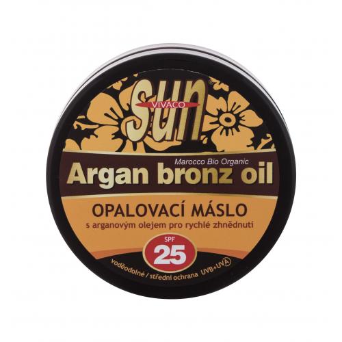 Vivaco Opaľovacie maslo s arganovým olejom pre rýchle zhnednutie SPF25 200 ml