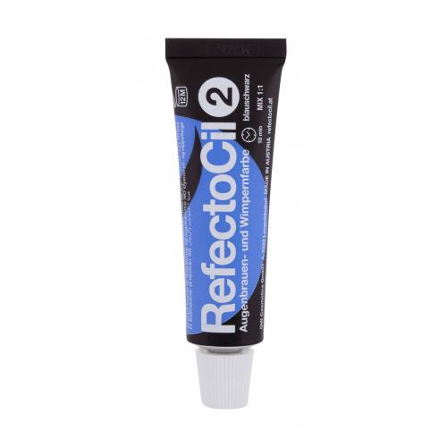 RefectoCil Eyelash and Eyebrow farba na obočie a mihalnice odtieň 2 Blue Black 15 ml