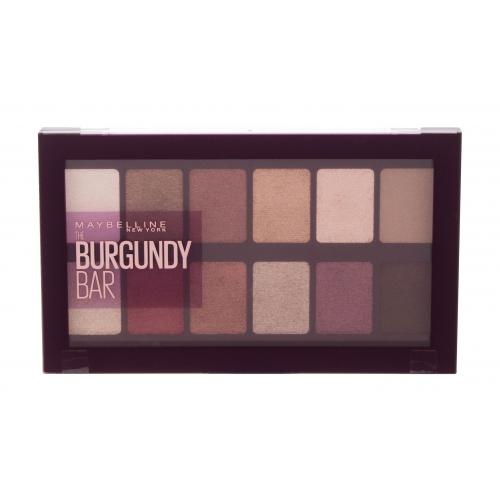 Maybelline The Burgundy Bar paletka očných tieňov 9,6 g