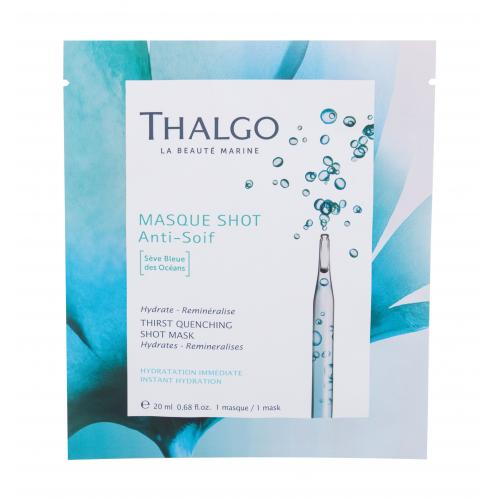 Thalgo Shot Mask Thirst Quenching 20 ml pleťová maska pre ženy na veľmi suchú pleť; na dehydratovanu pleť; na citlivú a podráždenú pleť