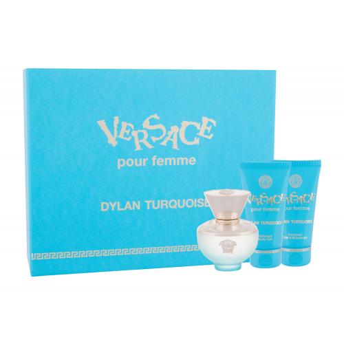 Versace Dylan Turquoise darčeková kazeta pre ženy toaletná voda 50 ml + sprchovací gél 50 ml + telový gél 50 ml