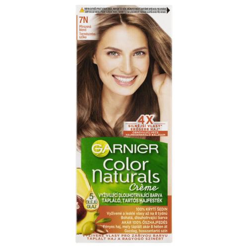 Garnier Color Naturals Créme 40 ml farba na vlasy pre ženy 7N Nude Blond na všetky typy vlasov; na farbené vlasy