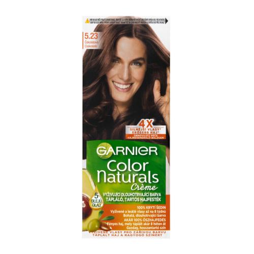 Garnier Color Naturals Créme 40 ml farba na vlasy pre ženy 5,23 Chocolate na všetky typy vlasov; na farbené vlasy