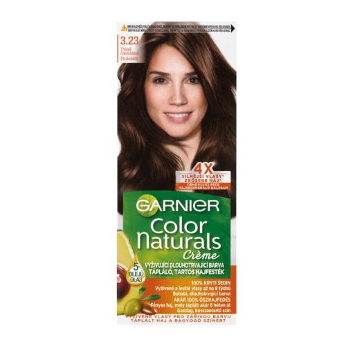 Garnier Color Naturals Créme 40 ml farba na vlasy pre ženy 3,23 Dark Quartz na všetky typy vlasov; na farbené vlasy