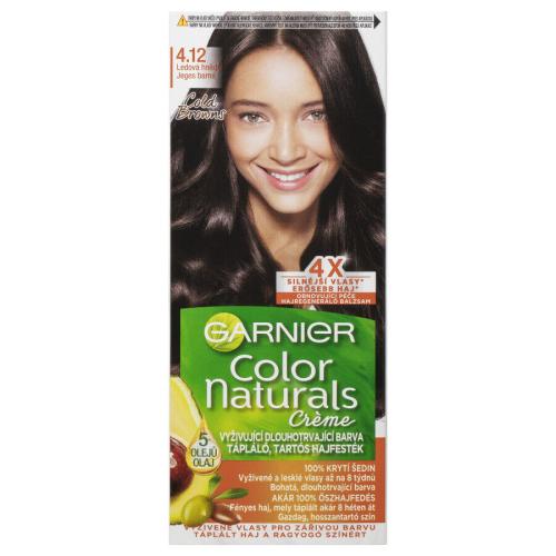 Garnier Color Naturals Créme 40 ml farba na vlasy pre ženy 4,12 Icy Brown na všetky typy vlasov; na farbené vlasy