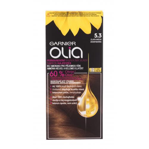 Garnier Olia 50 g olejová permanentná farba na vlasy pre ženy 5,3 Golden Brown