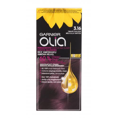 Garnier Olia 50 g olejová permanentná farba na vlasy pre ženy 3,16 Deep Violet
