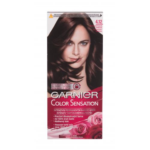 Garnier Color Sensation 40 ml permanentná farba na vlasy pre ženy 4,12 Shimmering Brown