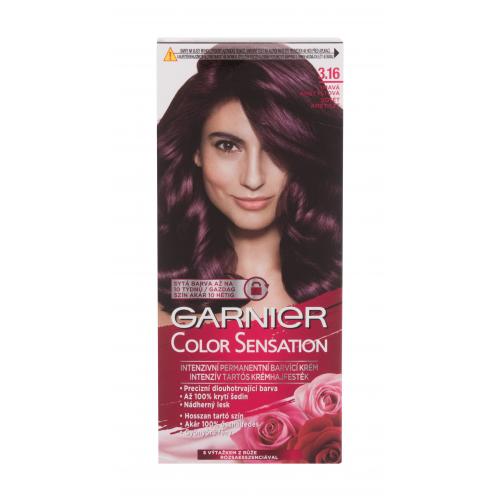 Garnier Color Sensation 40 ml permanentná farba na vlasy pre ženy 3,16 Deep Amethyste