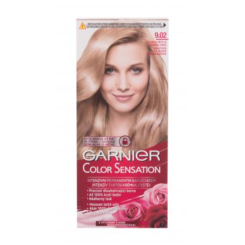 Garnier Color Sensation 40 ml permanentná farba na vlasy pre ženy 9,02 Light Roseblonde