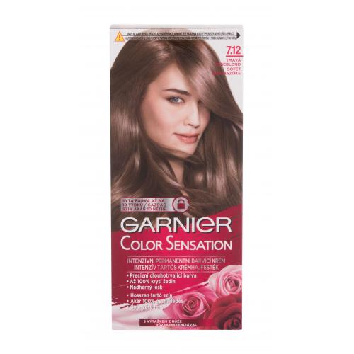 Garnier Color Sensation 40 ml permanentná farba na vlasy pre ženy 7,12 Dark Roseblonde