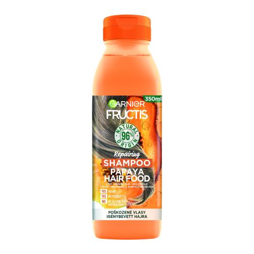 Garnier Fructis Papaya Hair Food regeneračný šampón pre poškodené vlasy 350 ml