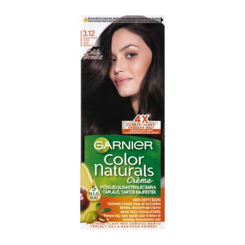 Garnier Color Naturals Créme 40 ml farba na vlasy pre ženy 3,12 Icy Dark Brown na všetky typy vlasov; na farbené vlasy