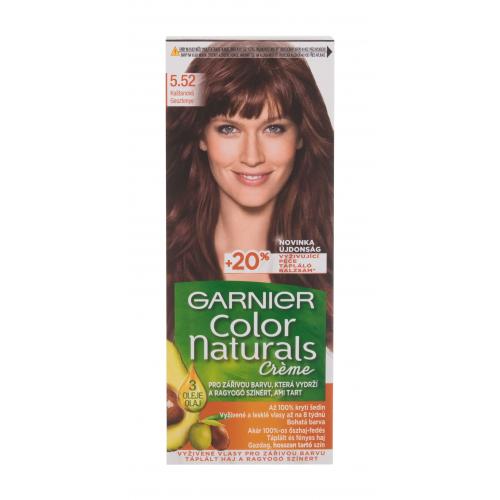 Garnier Color Naturals Créme 40 ml permanentná žiarivá farba na vlasy pre ženy 5,52 Chestnut