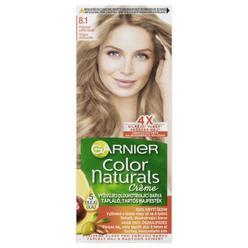 Garnier Color Naturals Créme 40 ml farba na vlasy pre ženy 8,1 Natural Light Ash Blond na všetky typy vlasov; na farbené vlasy; na blond vlasy