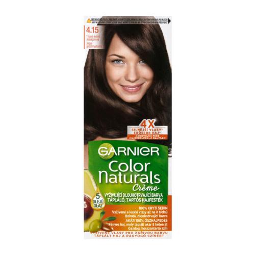 Garnier Color Naturals Créme 40 ml farba na vlasy pre ženy 4,15 Frosty Dark Mahogany na všetky typy vlasov; na farbené vlasy