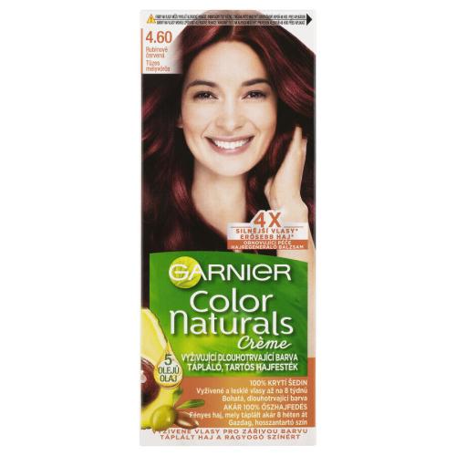 Garnier Color Naturals Créme 40 ml farba na vlasy pre ženy 460 Fiery Black Red na všetky typy vlasov; na farbené vlasy