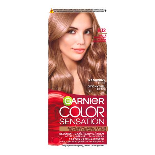 Garnier Color Sensation 40 ml farba na vlasy pre ženy 8,12 Light Roseblonde na všetky typy vlasov; na farbené vlasy; na blond vlasy