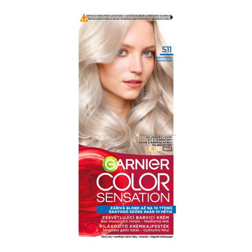 Garnier Color Sensation 40 ml farba na vlasy pre ženy S11 Ultra Smoky Blonde na všetky typy vlasov; na farbené vlasy