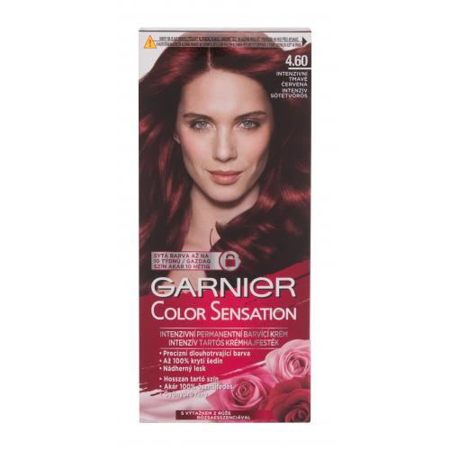 Garnier Color Sensation 40 ml permanentná farba na vlasy pre ženy 4,60 Intense Dark Red
