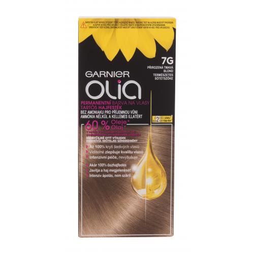Garnier Olia 50 g olejová permanentná farba na vlasy pre ženy 7G Dark Greige