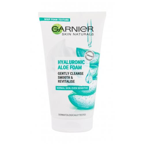 Garnier Skin Naturals Hyaluronic Aloe Foam 150 ml čistiaca pena na vyhladenie a rozjasnenie pleti pre ženy