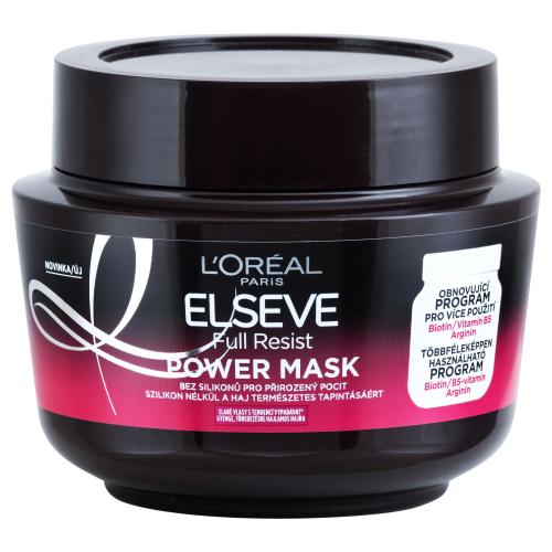 L'Oréal Paris Elseve Full Resist Power Mask 300 ml maska na vlasy pre ženy proti vypadávaniu vlasov; na jemné vlasy; na oslabené vlasy