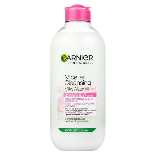 Garnier Skin Naturals micelárna voda s obsahom hydratačného mlieka pre suchú a citlivú pokožku 400 ml