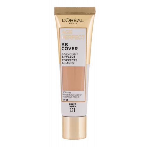 L'Oréal Paris Age Perfect BB Cover 30 ml bb krém pre ženy 01 Light Ivory