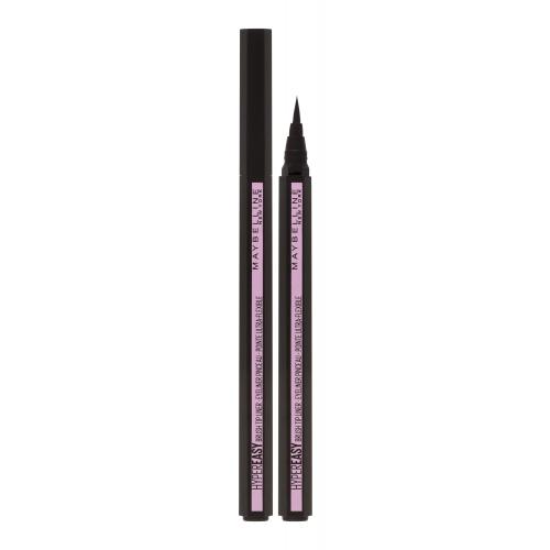 Maybelline Hyper Easy Brush Tip Liner 0,6 g očná linka pre ženy 800 Pitch Black fix v ceruzke