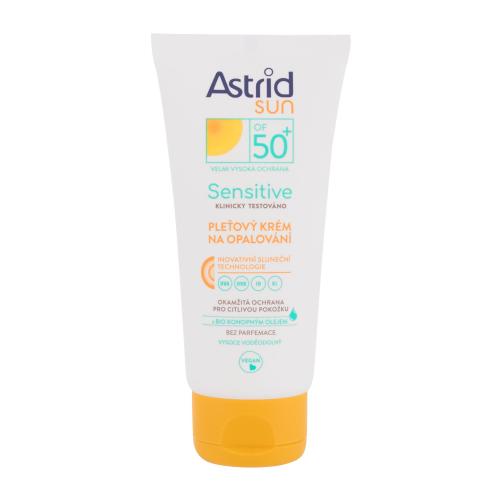 Astrid Sun Eco Care Protection Moisturizing Milk SPF50+ 50 ml opaľovací prípravok na tvár unisex na citlivú a podráždenú pleť