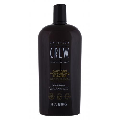 American Crew Daily Deep Moisturizing 1000 ml šampón pre mužov na šedivé vlasy; na normálne vlasy
