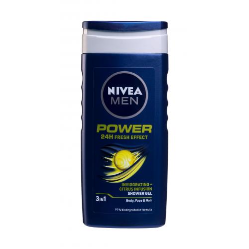 Nivea Men Power Fresh 250 ml sprchovací gél pre mužov