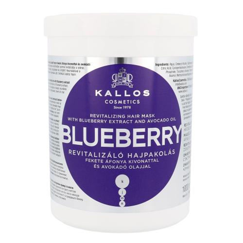 Kallos Cosmetics Blueberry 1000 ml regeneračná maska pre suché a poškodené vlasy pre ženy