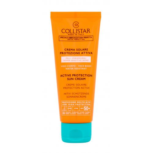 Collistar Special Perfect Tan Active Protection Sun Cream SPF50+ 100 ml opaľovací prípravok na telo na veľmi suchú pleť; na citlivú a podráždenú pleť