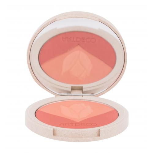 Artdeco Green Couture Natural Trio Blush 9 g lícenka pre ženy 3 Peach Perfect