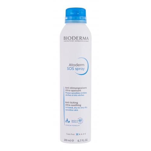 BIODERMA Atoderm SOS Spray 200 ml telový sprej na podráždenú suchú až veľmi suchú pokožku unisex