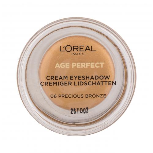 L'Oréal Paris Age Perfect Cream Eyeshadow 4 ml očný tieň pre ženy 06 Precious Bronze