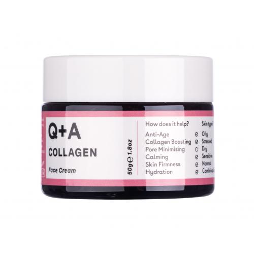 Q+A Collagen 50 g denný pleťový krém na všetky typy pleti; na zmiešanú pleť; na normálnu pleť; proti vráskam; spevnenie a lifting pleti