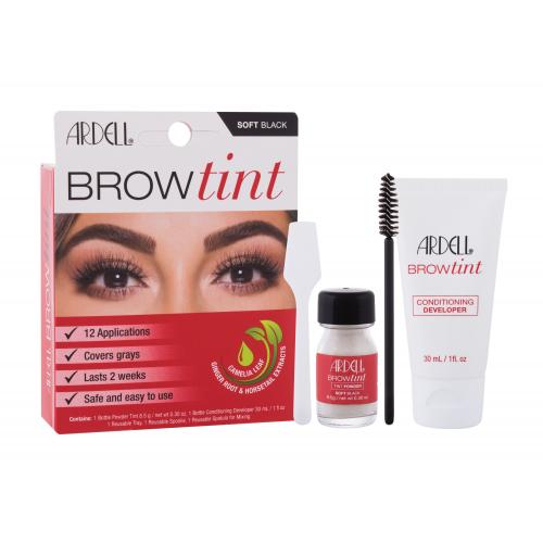 Ardell Brow Tint 8,5 g starostlivosť o mihalnice a obočie pre ženy poškodená krabička Soft Black